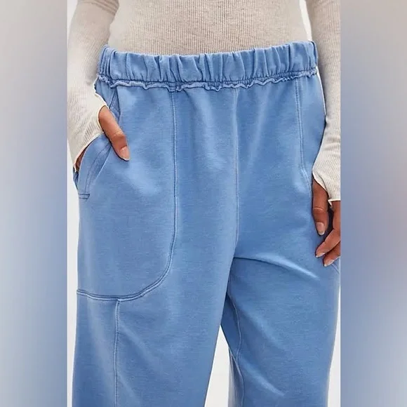 Free People Intimately Don’t Wait Up Longe Pants in Harbor Combo, size L - Picture 4 of 12